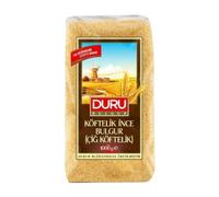 Duru Bulgur Koftelik 1kg x 15 Pack | Fine Bulgur for Kofta & Turkish Recipes | Premium Quality Wheat | Ideal for Kibbeh, Falafel, Stuffing & Salads | Bulk Catering Pack