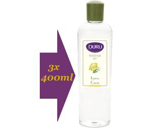 Duru Lemon Flower Cologne 80 ( 3x 400ml ) UK Seller and Same Day Free UK Post