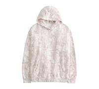 DURUNUL Women Camo Hoodies Maple Leaf Oversized Fleece Hooded Sweatshirt Loose Long Sleeve Pullover Top with Pocket Couple, Pink, S