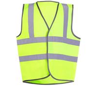 DURUS WORKWEAR Kids Hi Vis Waistcoat Multi-Pack - Unisex Safety Vest for Children Age 4-13, 2 Band & Brace, Reflective Strips, Washable, Velcro Fastening - School, Cycling, Walking