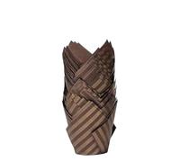 Dusarls 50 Pcs Tulip Cupcake Liners, Greaseproof Paper Baking Cups, Non-Stick Cupcake Wrappers, Parchment Paper Cups for Muffin Baking Christmas Birthdays Weddings Party