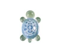 Dusarls Luminous Turtle, Auspicious Turtle with Pattern Text, Resin Mini Turtle Figures, Glow In The Dark Resin Animals for Micro Landscape Garden Home Decoration