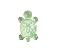 Dusarls Luminous Turtle, Auspicious Turtle with Pattern Text, Resin Mini Turtle Figures, Glow In The Dark Resin Animals for Micro Landscape Garden Home Decoration