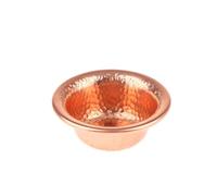 Dusarls Pure Copper Water Supply Bowl Small Auspicious Holy Water Cup Handmade Hammer Pattern Holy Water Bowl For Buddha Buddhist Supplies