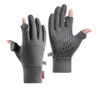 Dusarls Winter Gloves for Men Women, Waterproof Touchscreen Warm Gloves, Fingerless Bicycle Gloves for Running Hiking Fishing Hunting Driving Cycling Outdoor Working