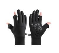 Dusarls Winter Gloves for Men Women, Waterproof Touchscreen Warm Gloves, Fingerless Bicycle Gloves for Running Hiking Fishing Hunting Driving Cycling Outdoor Working