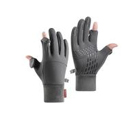Dusarls Winter Gloves for Men Women, Waterproof Touchscreen Warm Gloves, Fingerless Bicycle Gloves for Running Hiking Fishing Hunting Driving Cycling Outdoor Working