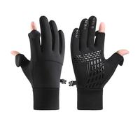 Dusarls Winter Gloves for Men Women, Waterproof Touchscreen Warm Gloves, Fingerless Bicycle Gloves for Running Hiking Fishing Hunting Driving Cycling Outdoor Working