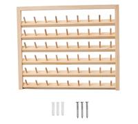 Dusarls Wooden Spools Sewing Thread Holder, Bobbin Organizer Stand, Sewing and Embroidery Thread Rack, Wall Mounted Thread Spools Organizer for Sewing Embroidery Hair Braiding