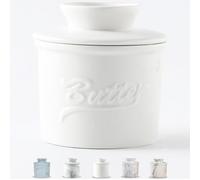 Duscdesp Butter Dish with Lid Ceramic,Butter Crock for Spreadable ButterFrench Dish Suitable for Home