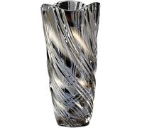 Duscdesp Glass Vases for Flowers - 9.5in Tall Crystal Vases, Large Amber, Personalised Home Decor Wedding Gifts (Grey)