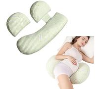 Duscdesp U Shaped Pregnancy Pillows for Sleeping,Adjustable Maternity Pillow,Detachable Maternity Pillow for Pregnant Women,Body Support, Providing a Comfortable Sleep(Upgraded Green)