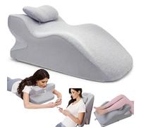Duscdesp Wedge Pillow Support Cushion,Ergonomic Back Support Pillow,Memory Foam Leg Pillow Reading Pillow,Cuddle Cushion for Adults,Sit up in Bed Pillow Neck Pillow for Sleeping Reading Sitting