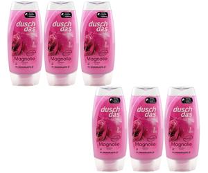 dusch das Shower Gel MAGNOLIA 6 x 225ml 0% Microplastic Refill pH Skin Neutral