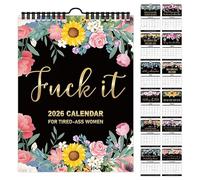 Dusenly 2026 Calendar for Tired-Ass Women 2026 Fu_ck it Wall Calendars Funny Planner Gift for Family Home Office