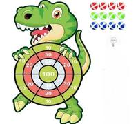 Dusenly 30inch Large Dinosaur Dart Board for Kids Festival Gifts for Boys Girls Indoor Outdoor Dinosaur Party Games Play Toys with 12 Sticky Balls