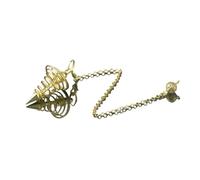 DUSHIABU Copper Metal Pendulum for Dowsing Divination Energy Work Meditation Scrying Witchcraft Pendulums Tool Spiritual Pendulos(19)