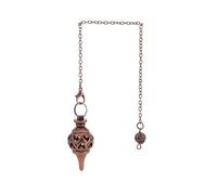 DUSHIABU Copper Pendant Metal Pendulum for Dowsing Divination Scrying Meditation Chi Balancing Body Healing Chakra Spiritual Pendulo(Brass Color)