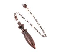 DUSHIABU Gold Color Brass Egyptian Karnak Metal Pendulum for Divination Energy Work Heavy Dowsing Reiki Spiritual Pendant Pendulos(Antique Color)