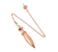 DUSHIABU Gold Color Brass Egyptian Karnak Metal Pendulum for Divination Energy Work Heavy Dowsing Reiki Spiritual Pendant Pendulos(Rose Gold Color)