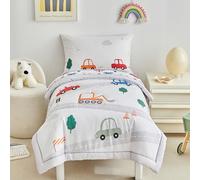 DuShow Car Single Duvet Cover Set - Soft Single Bedding Set For Boys, Reversible Single Duvet Cover and Pillowcase Set