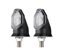 DUSHUO 8mm Motorcycle Led Turn Lights LED Brake Light Motorcycle Universal Lights Tail(2pcs-color)