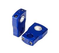 DUSHUO Motorcycle Handle Bar Riser 1 In Snowmobile 7/8" 1-1/8" Pivoting Risers Universal(2 inch blue)