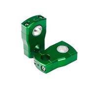 DUSHUO Motorcycle Handle Bar Riser 1 In Snowmobile 7/8" 1-1/8" Pivoting Risers Universal(2 inch green)