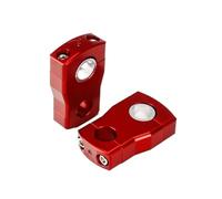 DUSHUO Motorcycle Handle Bar Riser 1 In Snowmobile 7/8" 1-1/8" Pivoting Risers Universal(2 inch red)