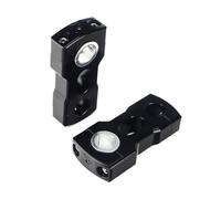 DUSHUO Motorcycle Handle Bar Riser 1 In Snowmobile 7/8" 1-1/8" Pivoting Risers Universal(3 inch black)