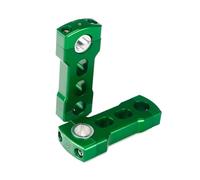 DUSHUO Motorcycle Handle Bar Riser 1 In Snowmobile 7/8" 1-1/8" Pivoting Risers Universal(4 inch green)