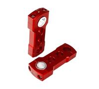 DUSHUO Motorcycle Handle Bar Riser 1 In Snowmobile 7/8" 1-1/8" Pivoting Risers Universal(4 inch red)