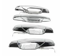 Dusibulv 4Pcs/Set Chrome Door Handles for Tahoe for GMC for Yukon for Sierra for Denali 07-13 Rear Right Driver Side Passenger Side Exterior Handle Car Exterior Door Handles