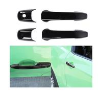 Dusibulv Car Door Handle 1 Pair Car Exterior Door Handle Cover Trim Decor for Ford for Mustang 2004-2014 Black ABS Car Exterior Door Handles