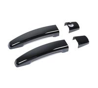 Dusibulv Car Door Handle 1Pair Car Exterior Left Right Side Door Handle Cover Trim Cap Set Fit for Camaro 2010-2015 Black ABS Car Exterior Door Handles