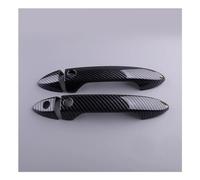 Dusibulv Car Door Handle ABS Carbon Fiber Style Exterior Front Side Smart Door Handle Cover Trim for Accord for Coupe 2013-2017 Car Exterior Door Handles