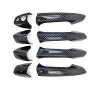 Dusibulv Car Door Handle Carbon Look Exterior Door Handle Cover Trim for W204 C300 C350 C250 C63 Car Exterior Door Handles