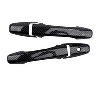 Dusibulv Car Door Handle for Civic Coupe 2 Door 2006 2007 2008 2009 2010 2011 Car Carbon Fiber Style Exterior Door Handle Moulding Cover Trim Decor Car Exterior Door Handles