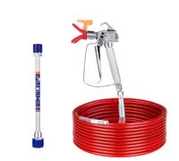 DUSICHIN DUS-365 Airless Paint Spray Gun High Pressure 3600 PSI 517 TIP Swivel Joint Extension Rod Pole Paint Spray Hose 50 Feet Diameter 1/4 inch