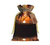 Dusk Coconut Trees Printed Drawstring Gift Bags,Various Sizes, Bulk Plastic Packaging Bags