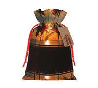Dusk Coconut Trees Printed Drawstring Gift Bags,Various Sizes, Bulk Plastic Packaging Bags