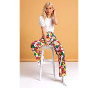 Dusk Contrast Floral Wide Leg Trouser Multi 6