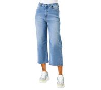 Dusk Denim Pocket Detail Wide Leg Culotte In Blue Blue 10