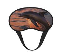 Dusk Dolphin Sleep Mask Soft Comfortable Eye Mask with Adjustable Strapblackout Eye Sleep Shade Cover for Women Girls Men Travel Yoga Nap Shift Work