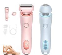 Dusk Official Electric Razor, livora Electric Shaver for Women, Dusk Official The Glide Pro 3.0 Waterproof Electric Razor, Painless Hair Removal, Wet and Dry, Removable Head (Blue+Pink)