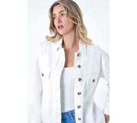 Dusk Relaxed Denim Jacket In Natural Natural 8