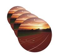 Dusk Running Track Car Air Freshener Cards for Women Men 4 Pack Cute Car Accessories Long Lasting Scent Car Diffuser Hanging Auto Aromatherapy Tablets Car Fresheners Gifts