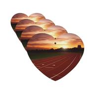 Dusk Running Track Car Air Freshener Cards for Women Men 4 Pack Cute Car Accessories Long Lasting Scent Car Diffuser Hanging Auto Aromatherapy Tablets Car Fresheners Gifts