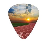Dusk Running Track Guitar Pick 12 Picks Fashion Personalized Bass Pick Durable Electric Guitar Plectrums Instrument Accessories