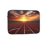 Dusk Running Track Laptop Case 12 inch, TSA Laptop Sleeve Shockproof Protective Notebook Case Water Resistant Computer Carrying Cover Briefcase Handbags Men Women Computer Bag